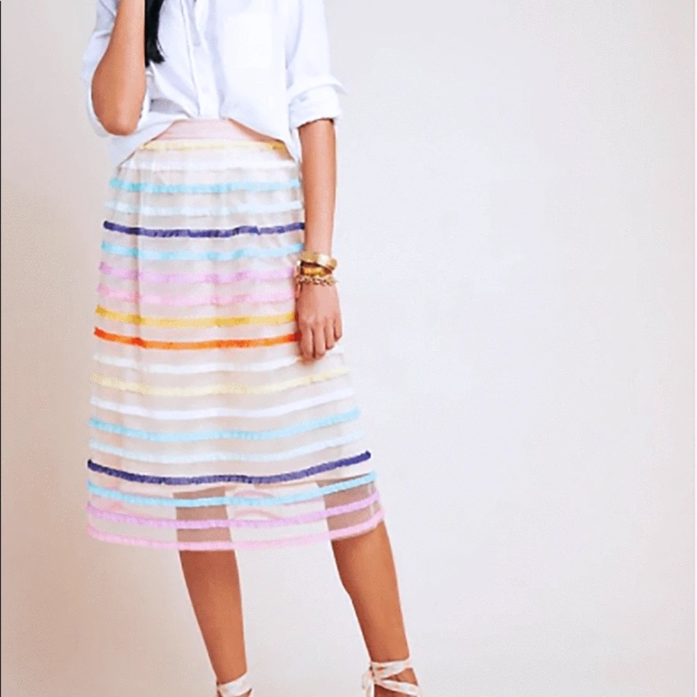 NWT Eva Franco Aluna Skirt in Rum Sunset